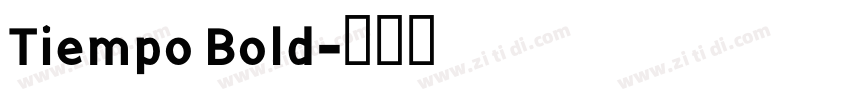 Tiempo Bold字体转换